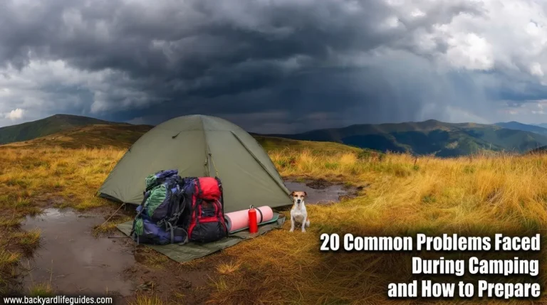 20 common problems faced during camping and how to prepare