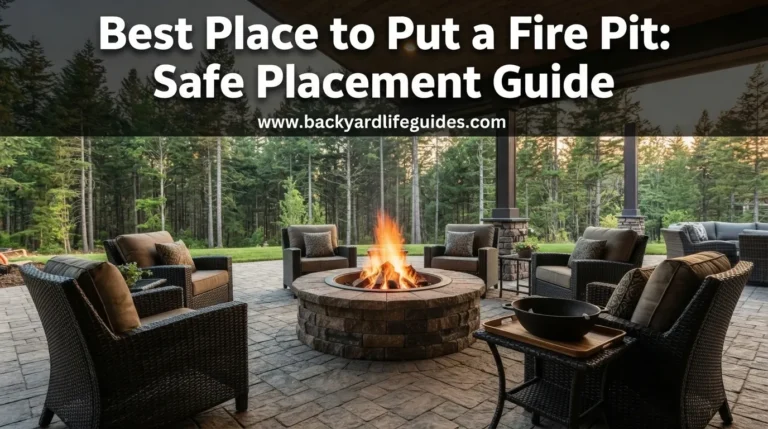 best place to put a fire pit safe placement guide