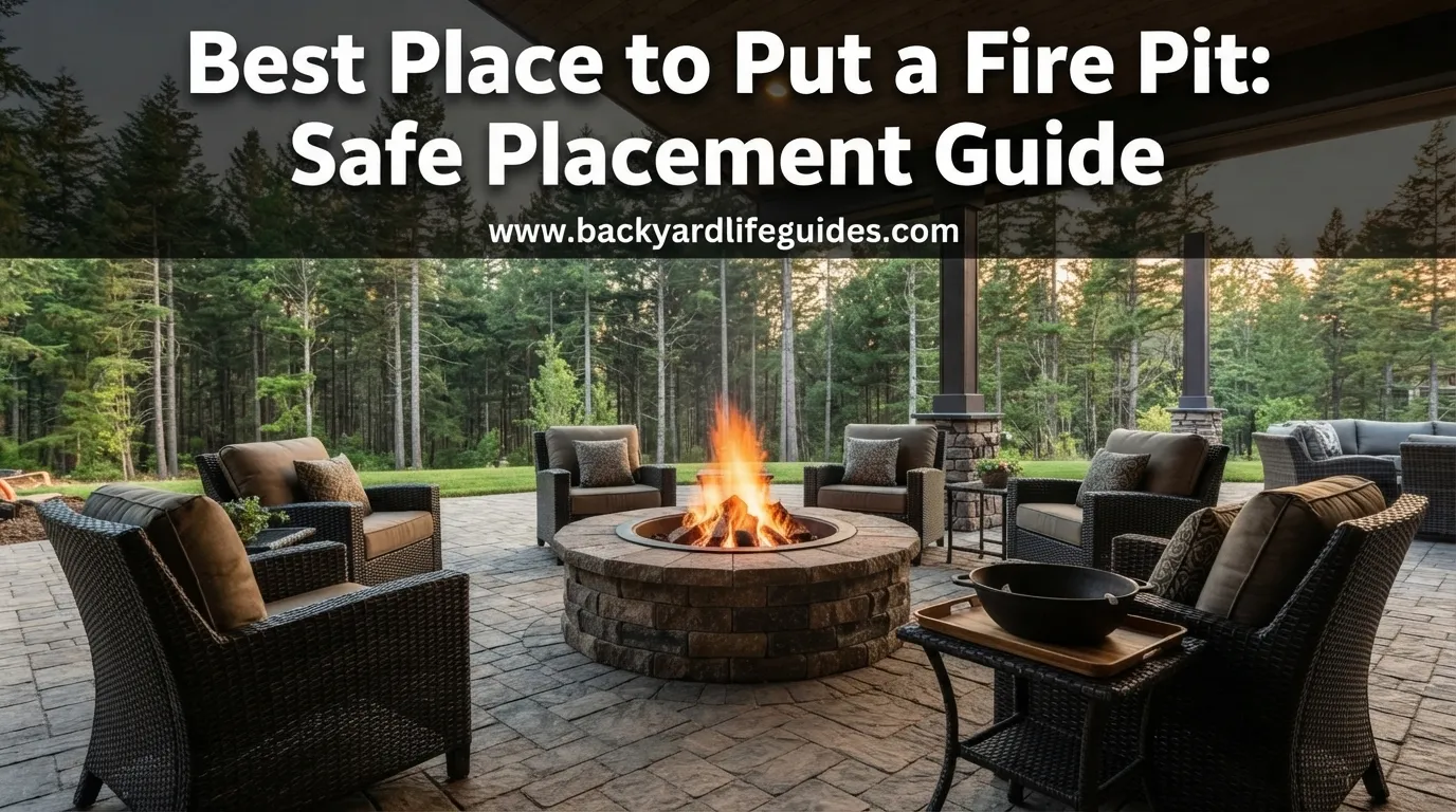 best place to put a fire pit safe placement guide