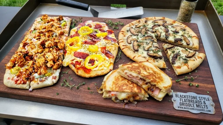 blackstone style flatbreads and griddle melts