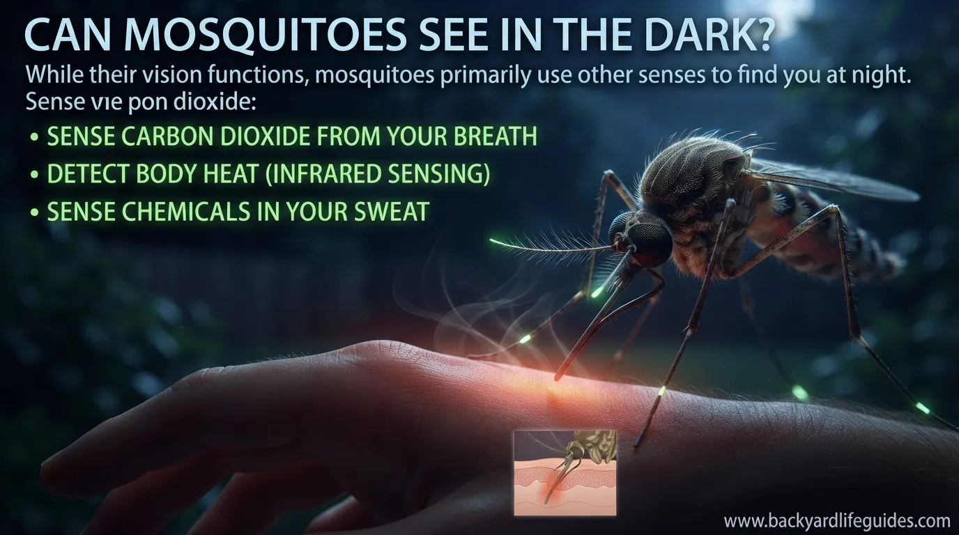 can mosquitoes see in the dark