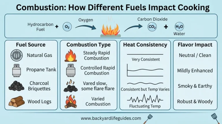 combustion how different fuels impact cooking