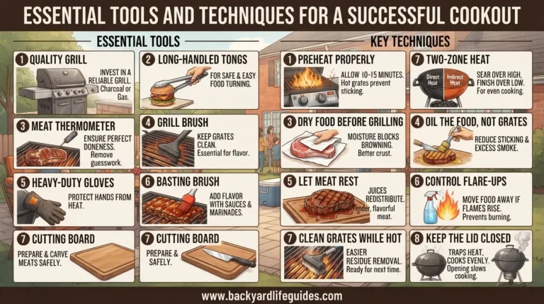 essential tools and techniques for a successful cookout