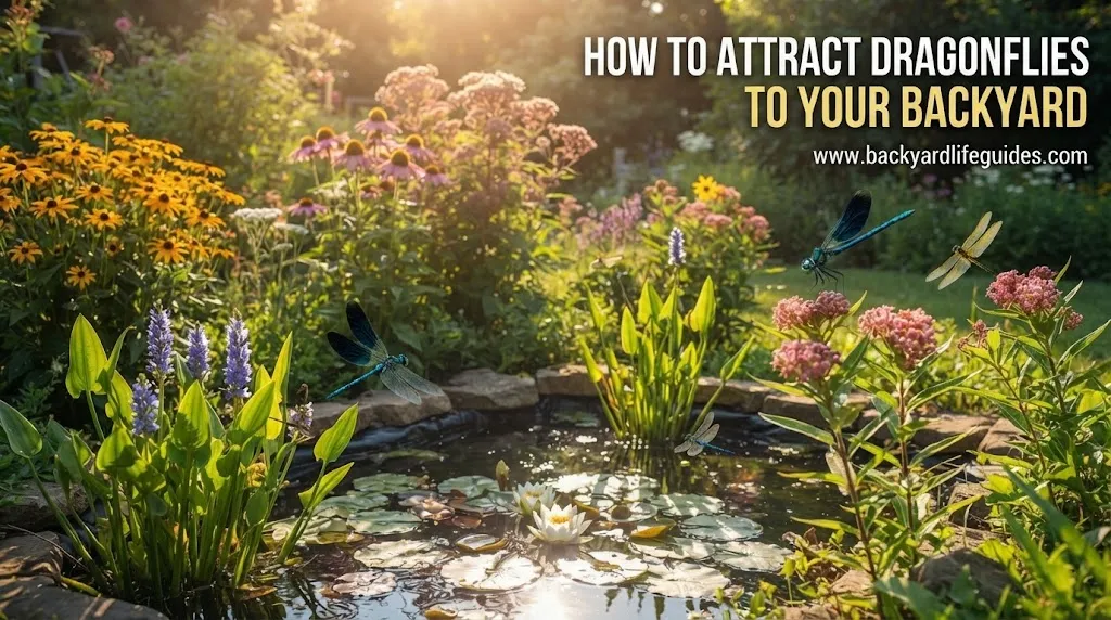 how to attract dragonflies to your backyard