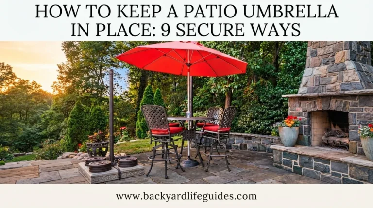how to keep a patio umbrella in place 9 secure ways