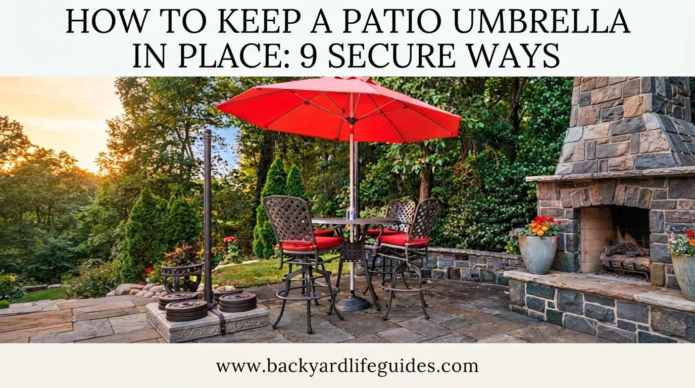 how to keep a patio umbrella in place 9 secure ways