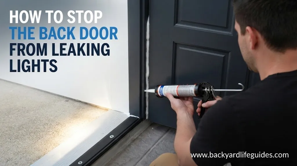 how to stop the back door from leaking lights