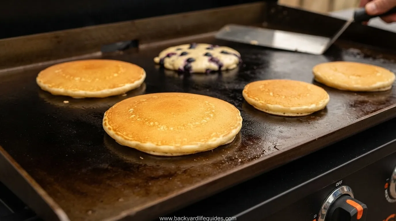 perfect pancake on blackstone griddle