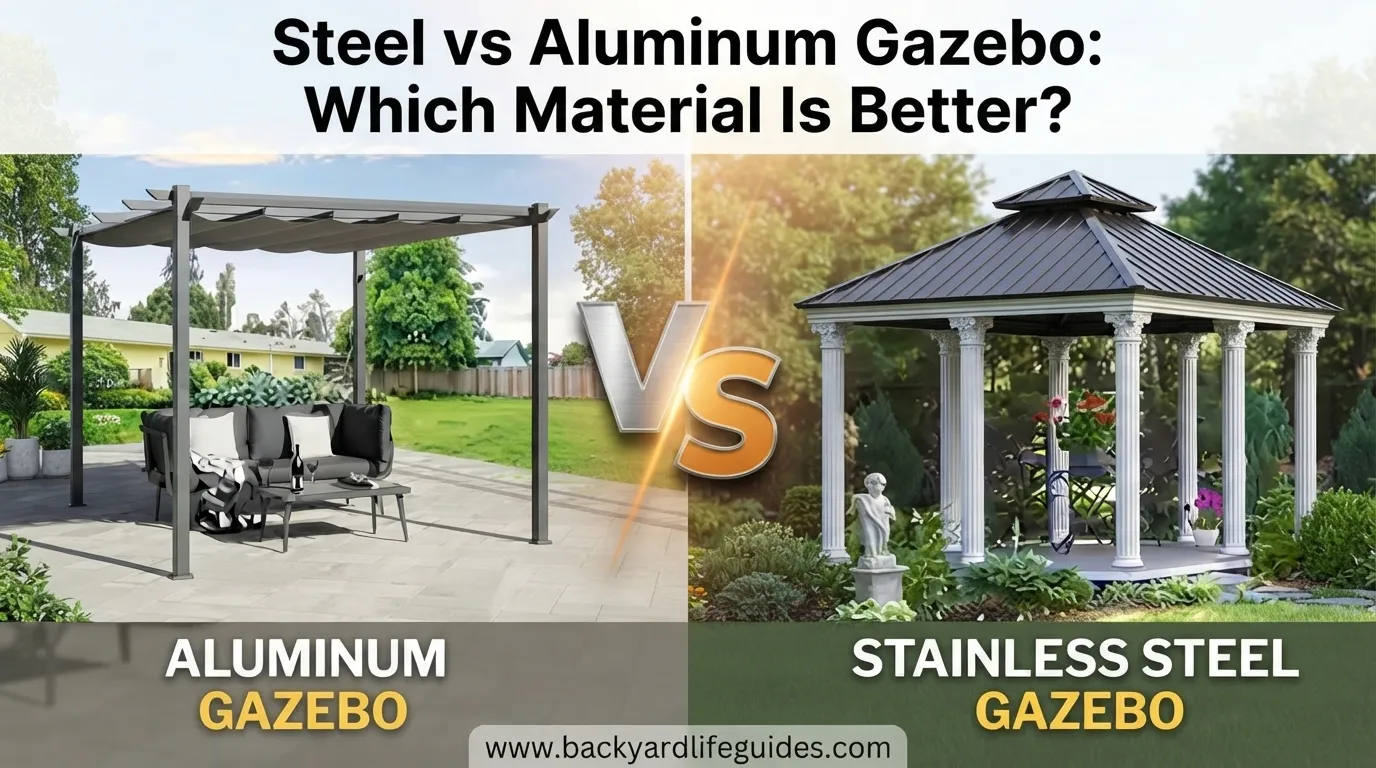 steel vs aluminum gazebo which material is better
