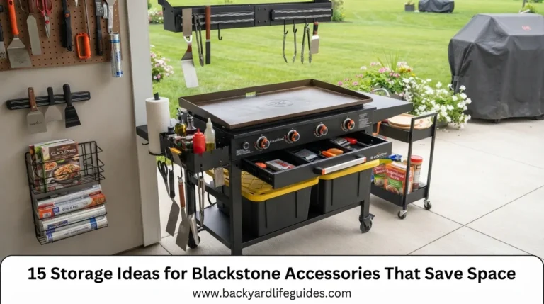 storage ideas for blackstone accessories that save space