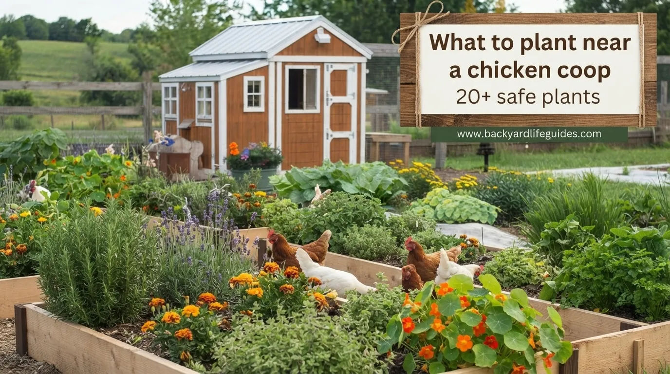 what to plant near a chicken coop 20+ safe plants