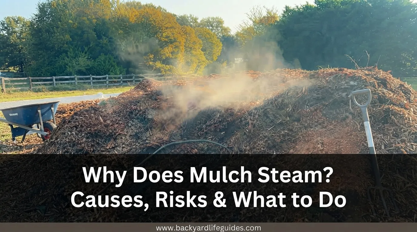why does mulch steam causes, risks & what to do