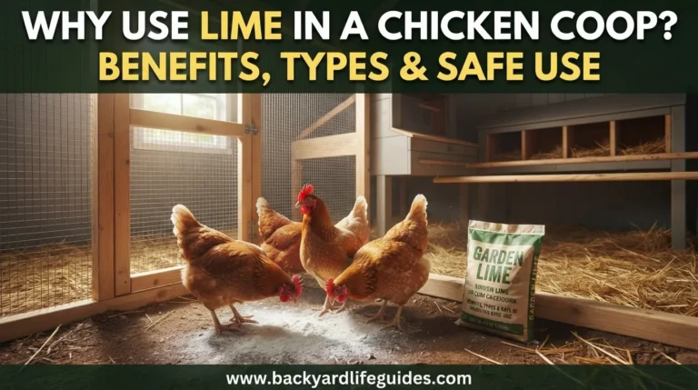 why use lime in a chicken coop benefits, types & safe use